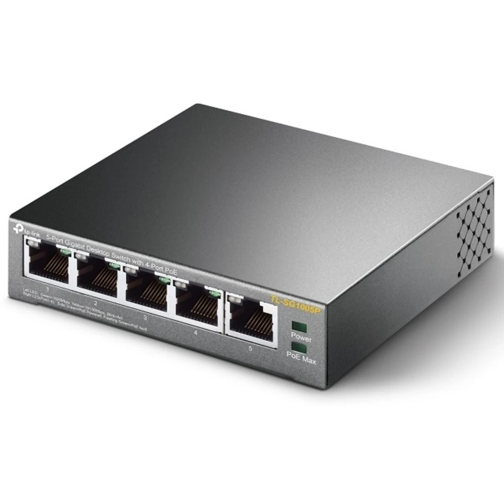 Коммутатор TP-Link TL-SG1005P 1000 Base-TX (1000 мбит/с)