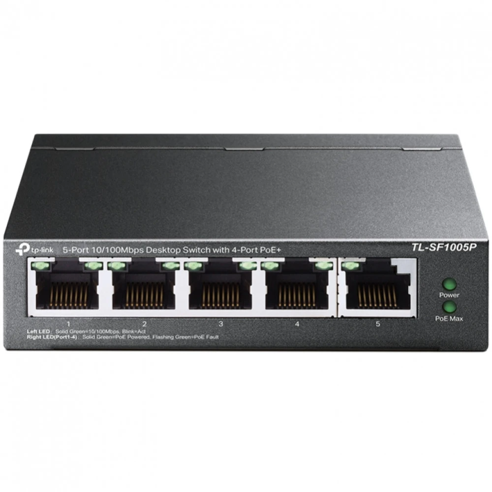 Коммутатор TP-Link TL-SF1005P 100 Base-TX (100 мбит/с)