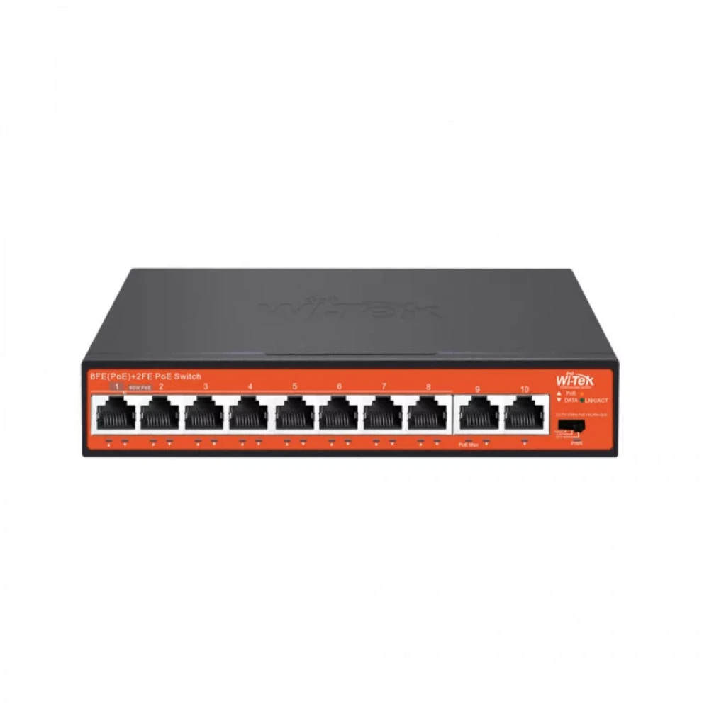 Коммутатор Wi-Tek WI-PS210 v4 100 Base-T (100 мбит/с)