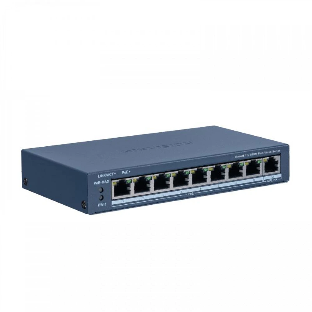 Коммутатор Hikvision DS-3E1309P-EI/M 100 Base-TX (100 мбит/с)