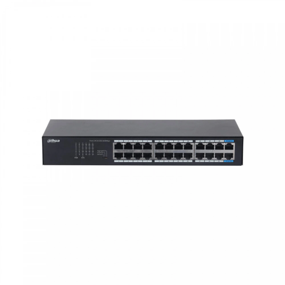 Коммутатор Dahua DH-S3024-24GT 1000 Base-TX (1000 мбит/с)