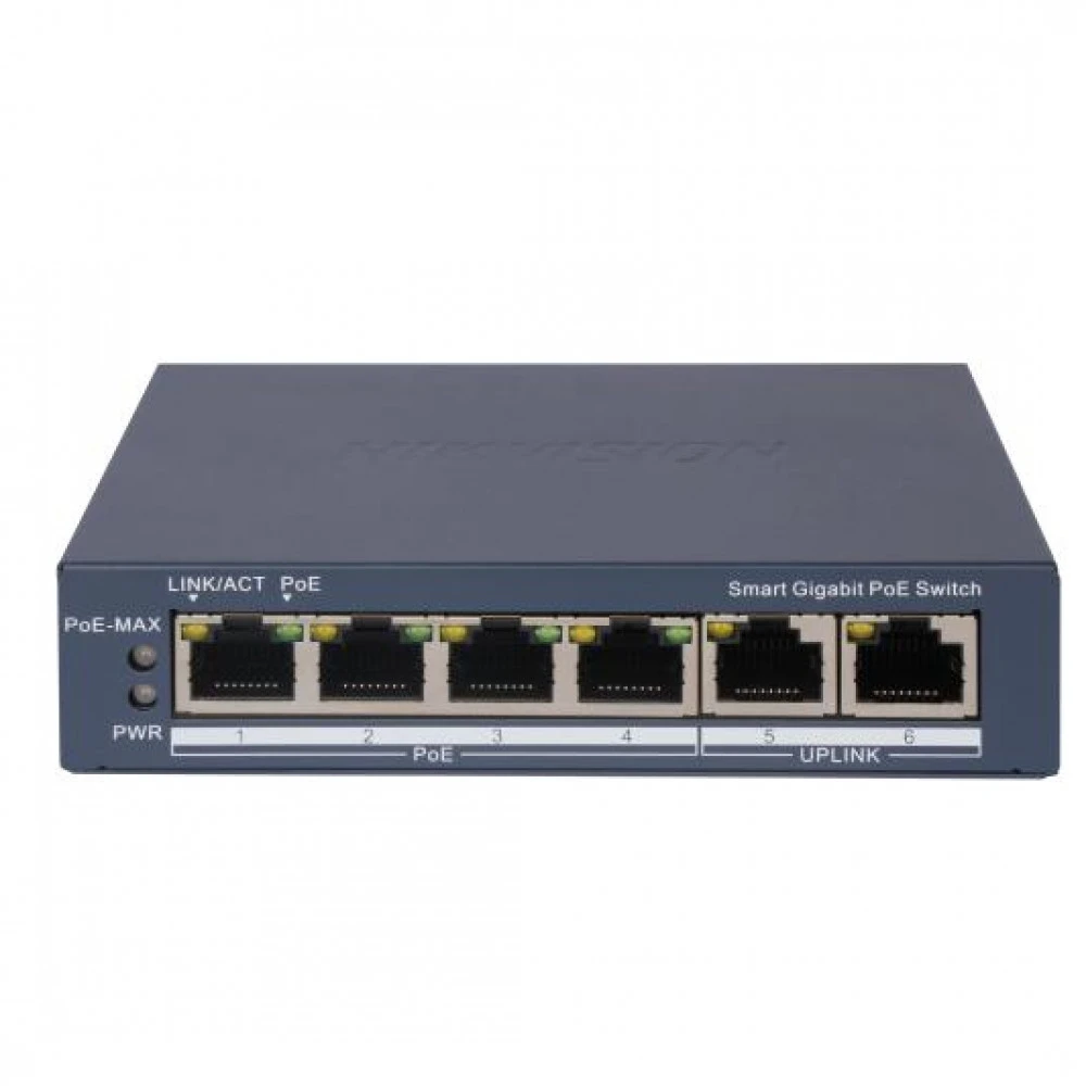 Коммутатор Hikvision DS-3E1506P-EI 1000 Base-TX (1000 мбит/с)