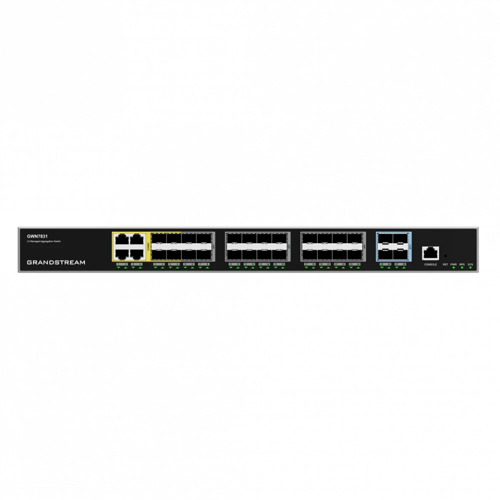 Коммутатор Grandstream GWN7831 1000 Base-T (1000 мбит/с), 24 SFP порта