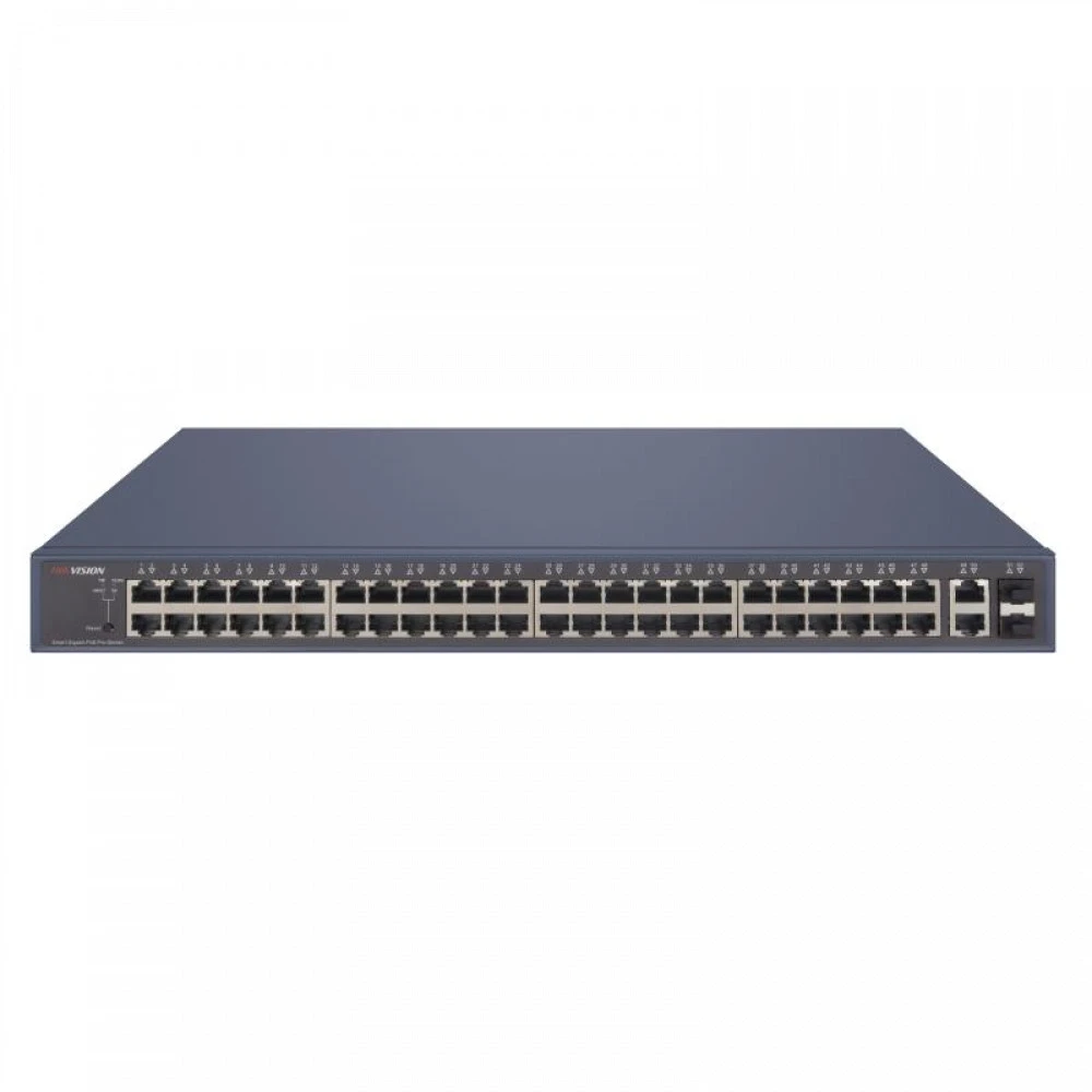 Коммутатор Hikvision DS-3E1552P-SI 1000 Base-T (1000 мбит/с), 2 SFP порта
