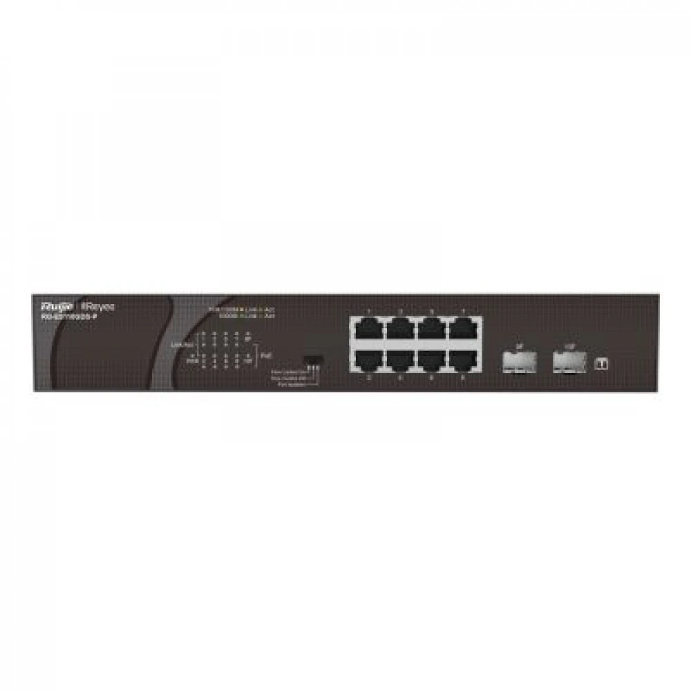 Коммутатор Ruijie RG-ES110GDS-P 1000 Base-T (1000 мбит/с), 2 SFP порта