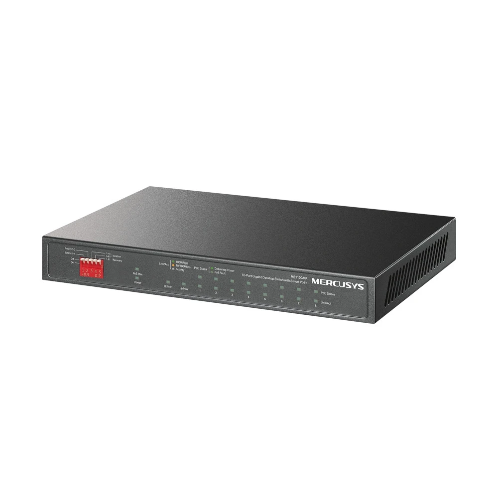 Коммутатор Mercusys MS110GMP 1000 Base-T (1000 мбит/с)