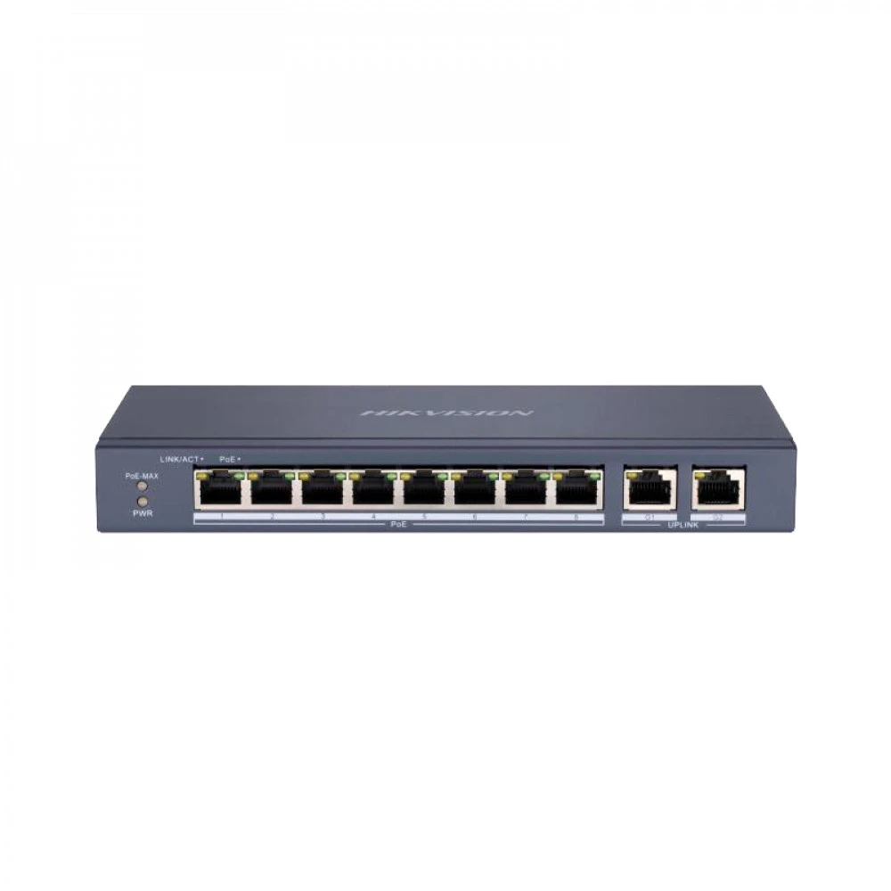 Коммутатор Hikvision DS-3E0310P-E/M(B) 100 Base-TX (100 мбит/с)