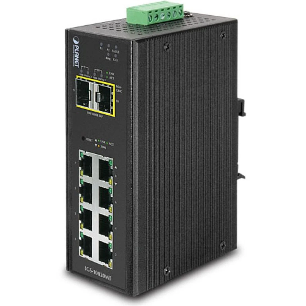 Коммутатор Planet IGS-10020MT 1000 Base-TX (1000 мбит/с), 2 SFP порта
