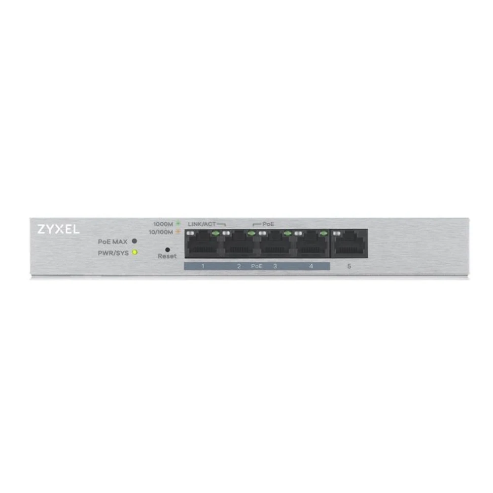 Коммутатор Zyxel GS1200-5HP V2 GS1200-5HPV2-EU0101F 1000 Base-TX (1000 мбит/с)