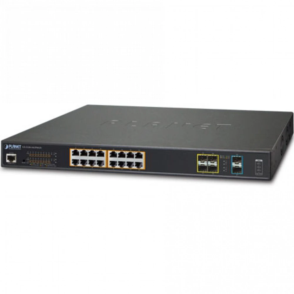 Коммутатор Planet GS-5220-16UP4S2XR 1000 Base-TX (1000 мбит/с), 4 SFP порта