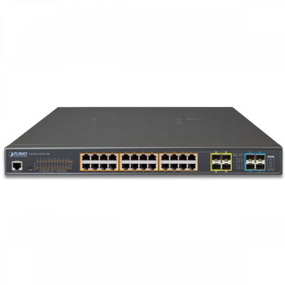 Коммутатор Planet GS-5220-24UPL4XR 1000 Base-TX (1000 мбит/с)