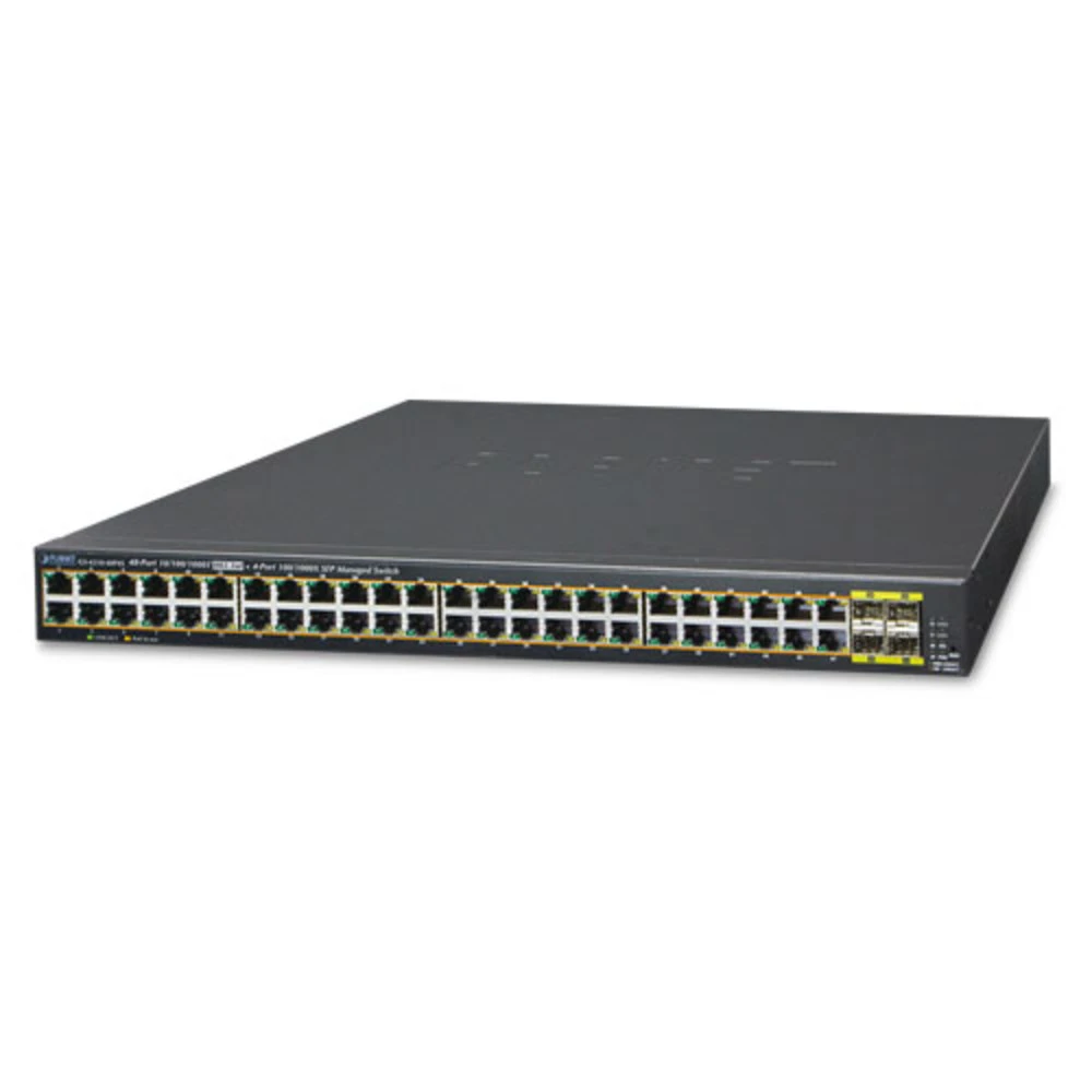 Коммутатор Planet GS-4210-48P4S 1000 Base-TX (1000 мбит/с), 4 SFP порта
