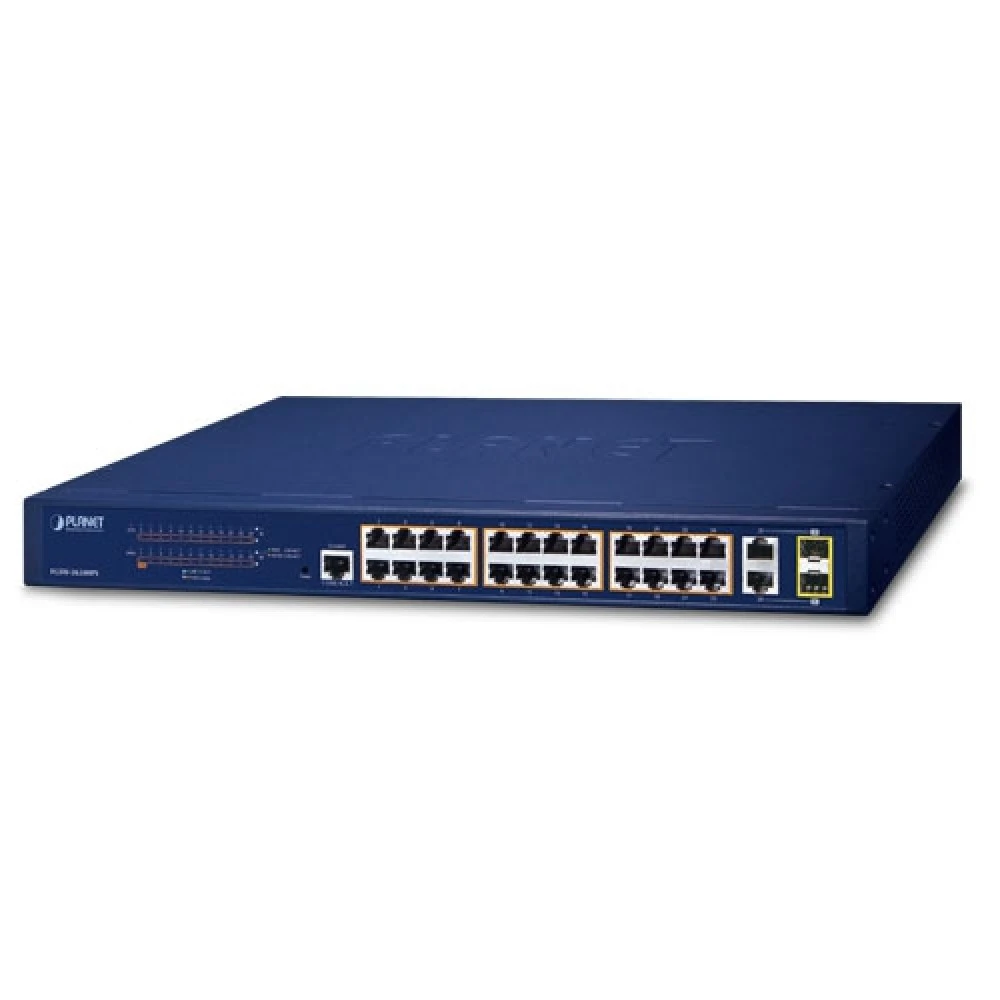 Коммутатор Planet FGSW-2624HPS 100 Base-TX (100 мбит/с), 2 SFP порта