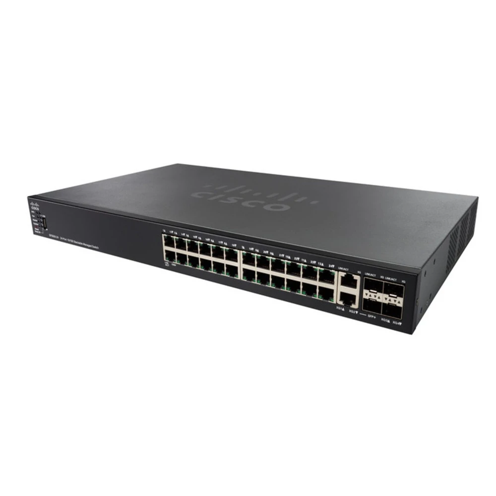 Коммутатор Cisco SF550X-24 SF550X-24-K9-EU 100 Base-TX (100 мбит/с), 4 SFP порта