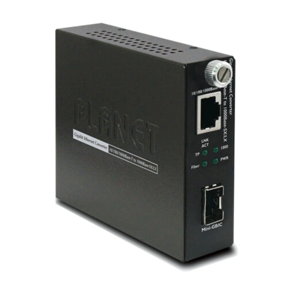 Медиаконвертор Planet GST-805A, управляемый 10/100/1000TX-1000mini GBIC