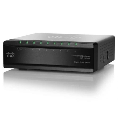 Коммутатор Cisco SG200-08 SLM2008T-EU 1000 Base-TX (1000 мбит/с)