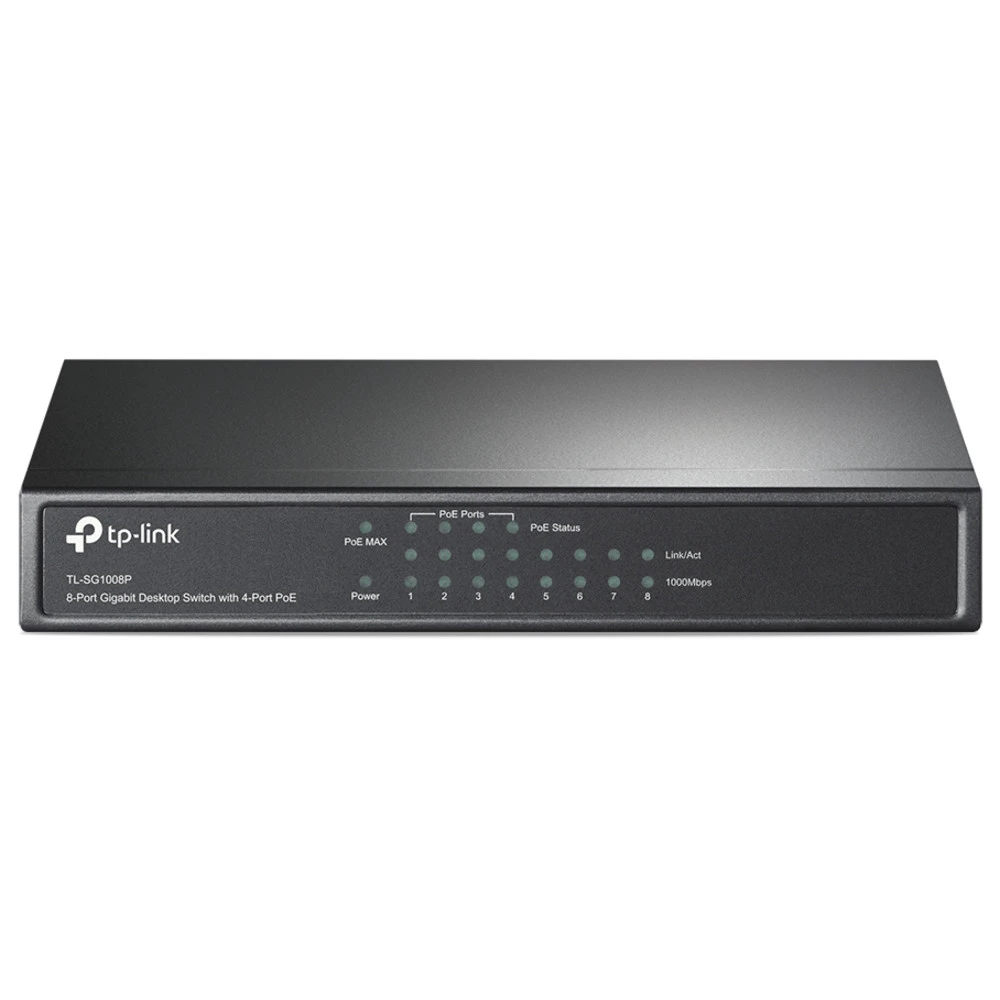 Коммутатор TP-Link TL-SG1008P(UN) 1000 Base-TX (1000 мбит/с)