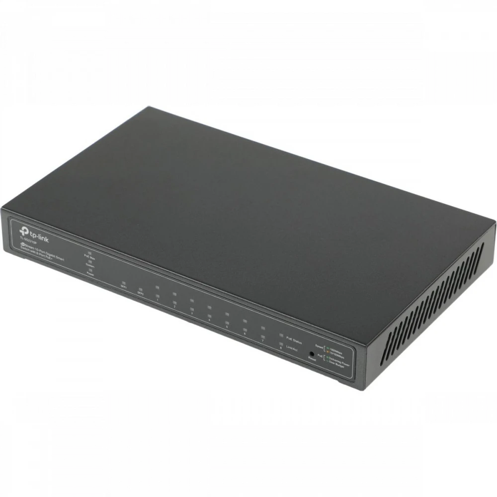 Коммутатор TP-Link TL-SG2210P 1000 Base-TX (1000 мбит/с), 2 SFP порта