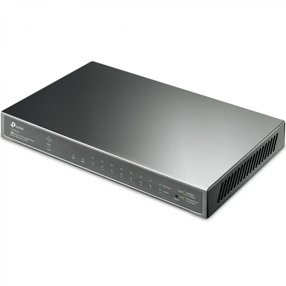 Коммутатор TP-Link TL-SG2210P 1000 Base-TX (1000 мбит/с), 2 SFP порта
