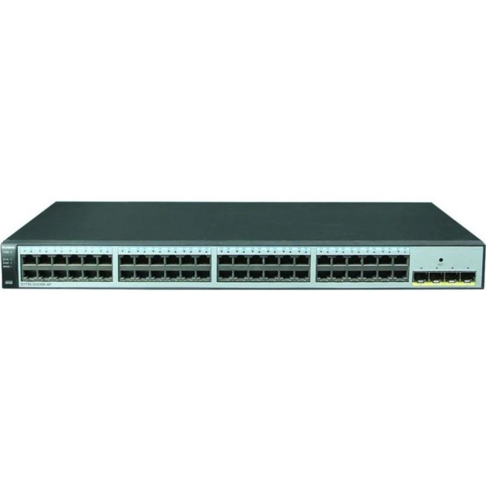Коммутатор Huawei S1720-52GWR-PWR-4P-E 98010750 1000 Base-TX (1000 мбит/с), 4 SFP порта