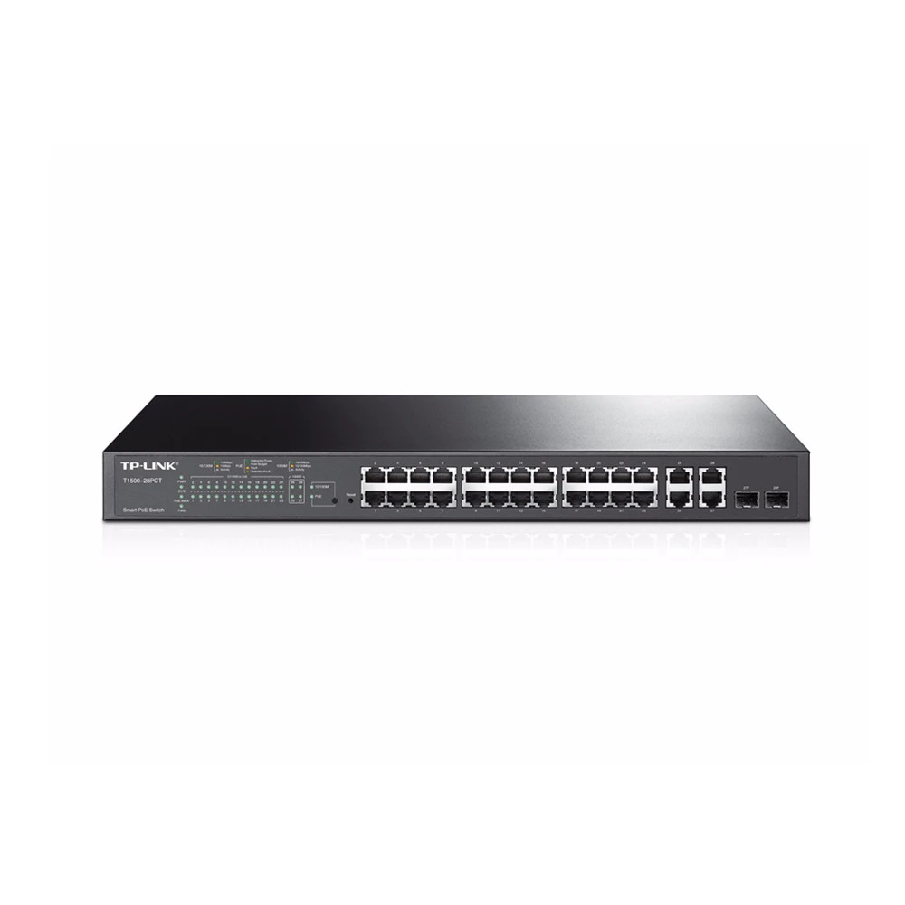 Коммутатор TP-Link T1500-28PCT (TL-SL2428P) 100 Base-TX (100 мбит/с)
