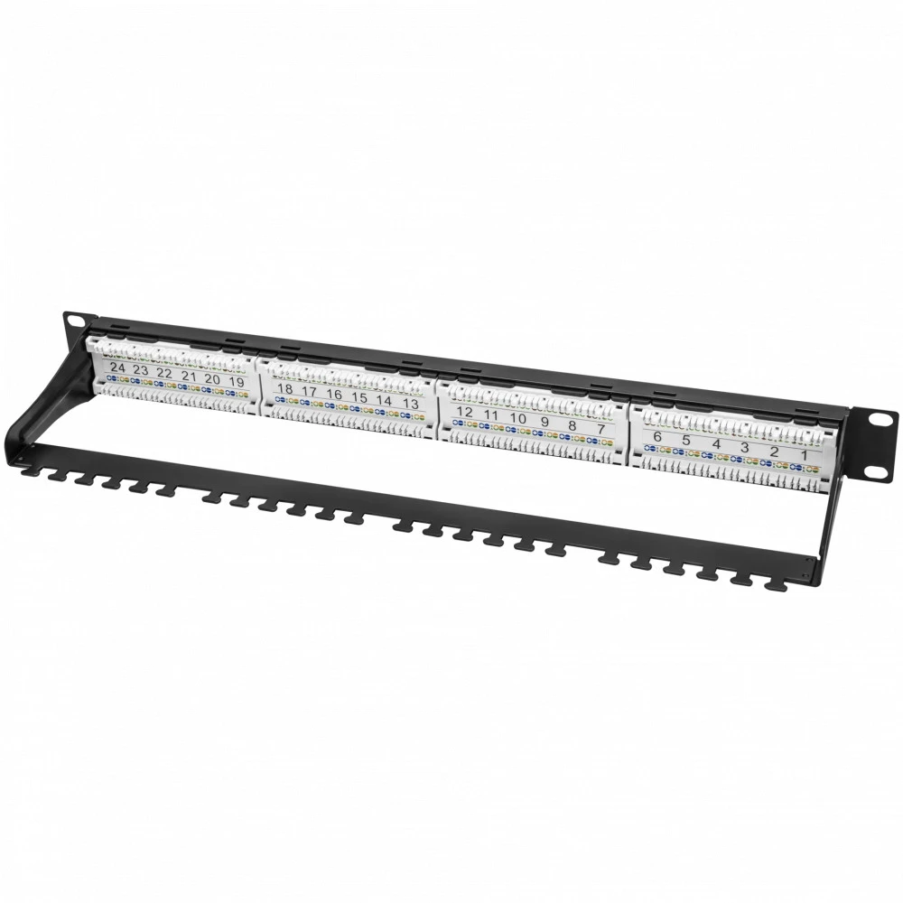 SNR Коммутационная панель SNR, 19" неэкранированная, 1U, 24 порта, cat.6 SNR-UD-1U24-6-H