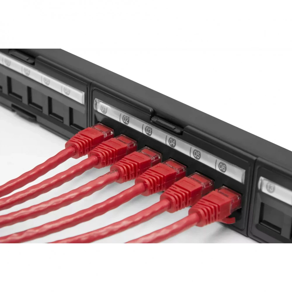 Патч-панель SNR Коммутационная панель SNR, 19" для модулей KeyStone, незагруженная, неэкранированная SNR-UL-1U24-D 24 порта