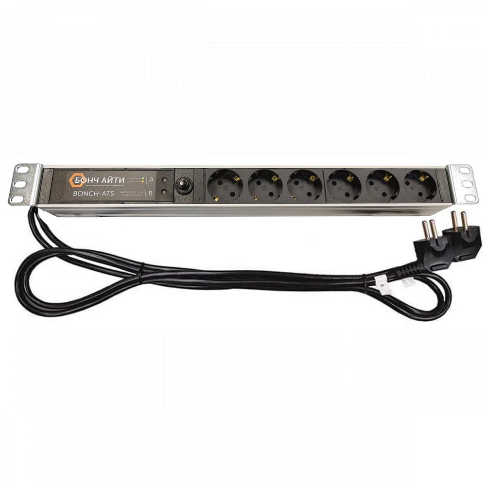 Розетка АВР BONCH-ATS/PDU 8A-6S-S/S