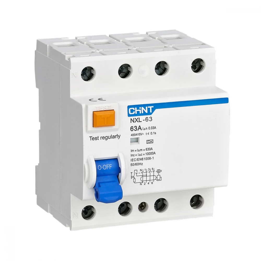 CHINT NXL-63 6kA 3P+N 40A 30mA AC 280791