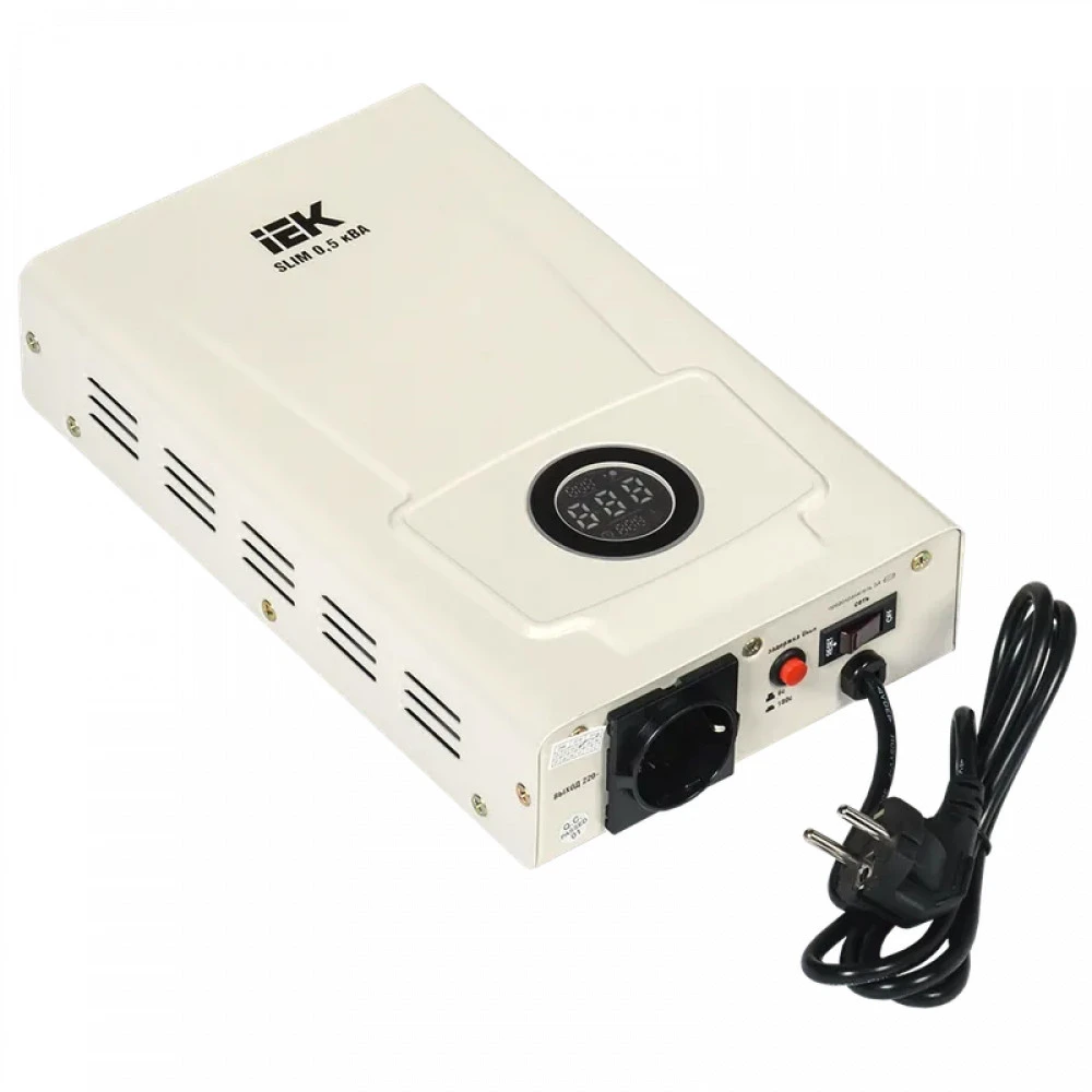 Стабилизатор IEK SLIM 0,5кВА IEK IVS22-1-D05-09