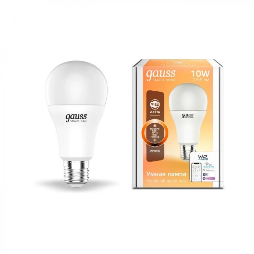 Gauss IoT Smart Home E27 10Вт 1055lm Wi-F 1080112