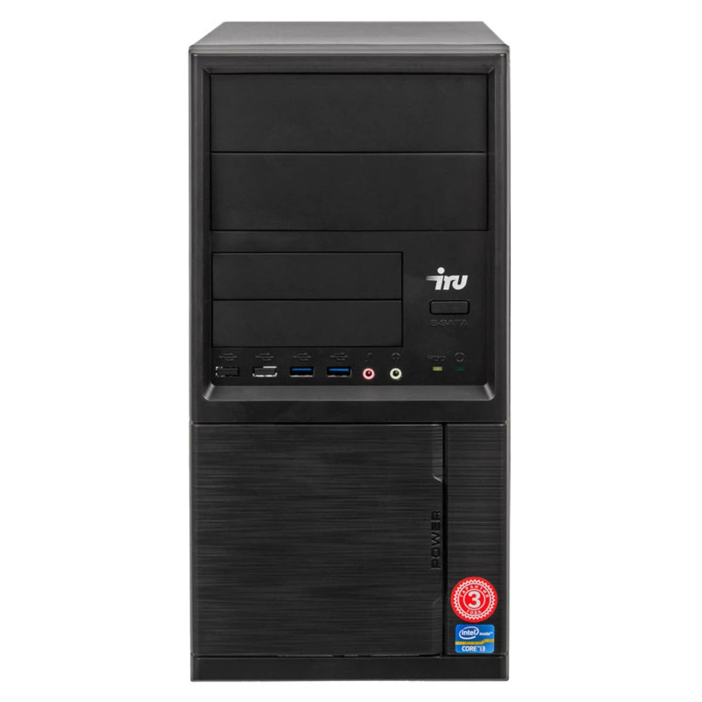 Персональный компьютер iRU Office 312 1122540 Pentium, G4560, 3.5, 8 Гб, Windows 10 Pro