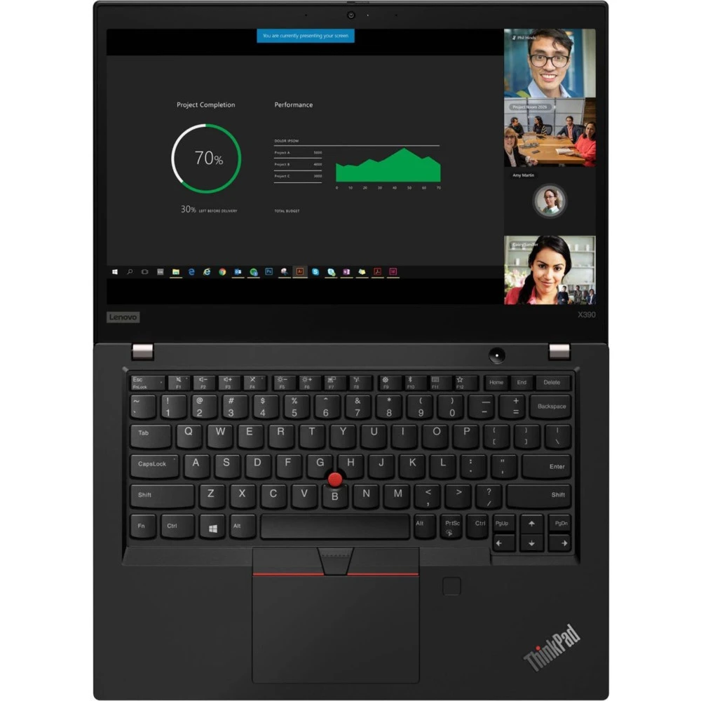 Ноутбук Lenovo ThinkPad X390 20Q0000QRT 13.3 ", FHD 1920x1080 (16:9), Intel, Core i5, 8 Гб, 256 ГБ, Windows 10 Pro