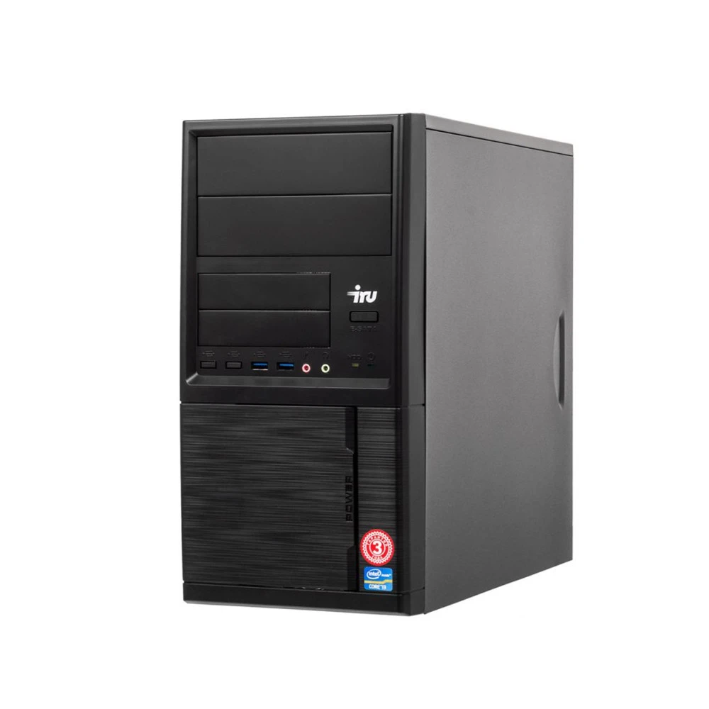 Персональный компьютер iRU Home 313 MT 1084089 Core i3, 7100, 3.9, 8 Гб, Windows 10 Home