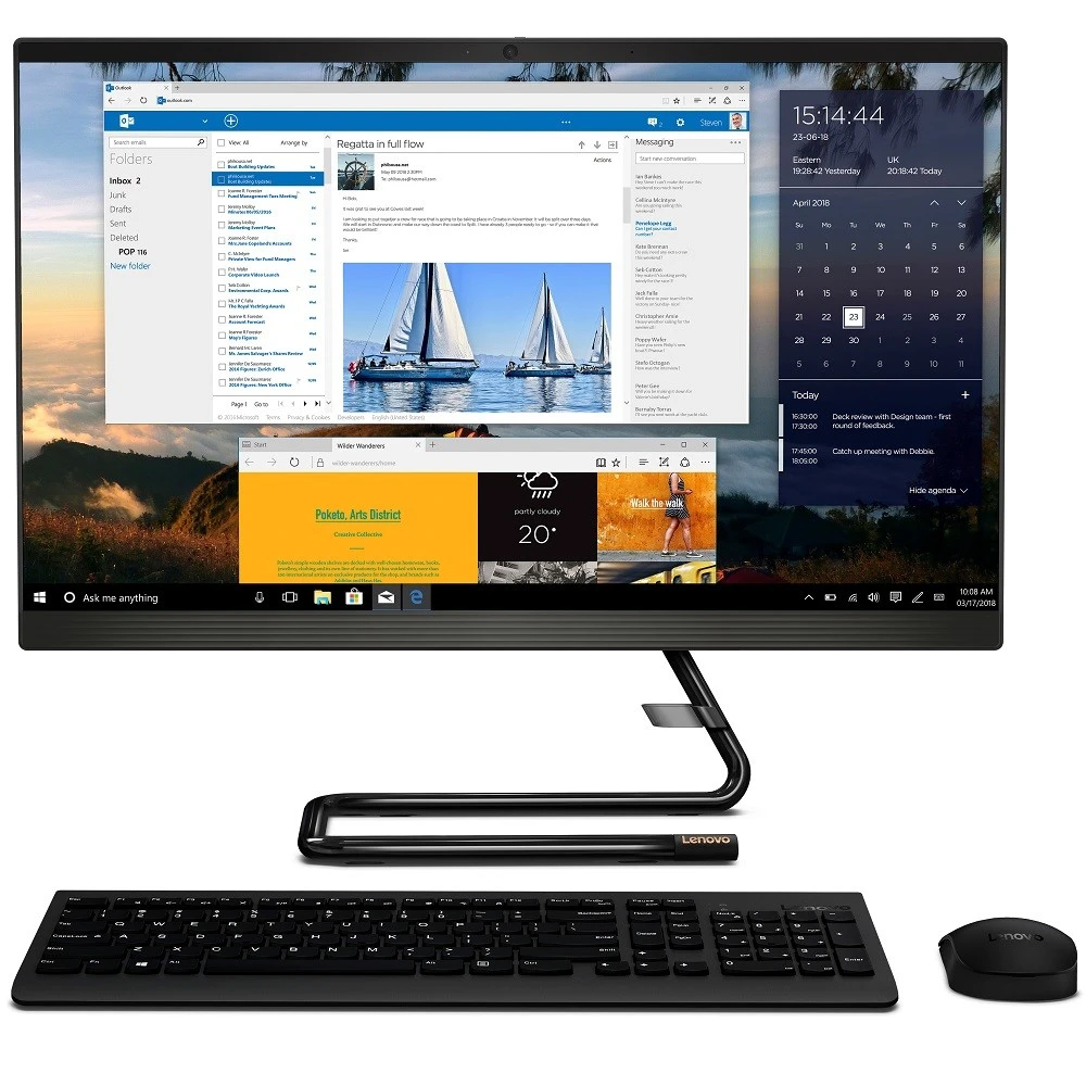 Моноблок Lenovo IdeaCentre A340-22IWL F0EB0021RK 21.5 ", Intel, Core i3, 8145U, 2.1, 4 Гб, 1 Тб