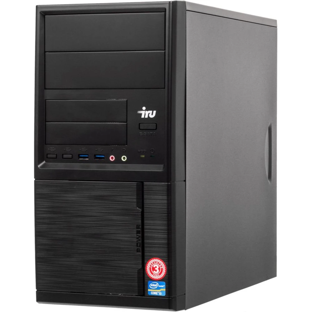 Персональный компьютер iRU Office 313 MT 1175752 Core i3, 9100F, 3.6, 4 Гб