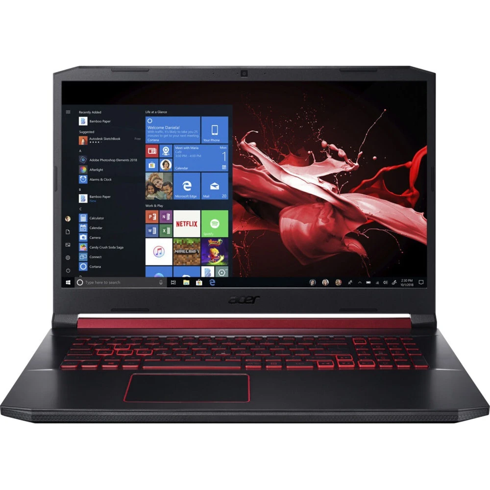 Ноутбук Acer Nitro 5 AN517-51-57NS NH.Q5CER.026 17.3 ", FHD 1920x1080 (16:9), Intel, Core i5, 8 Гб, 256 ГБ, nVidia GeForce GTX 1650, Linux