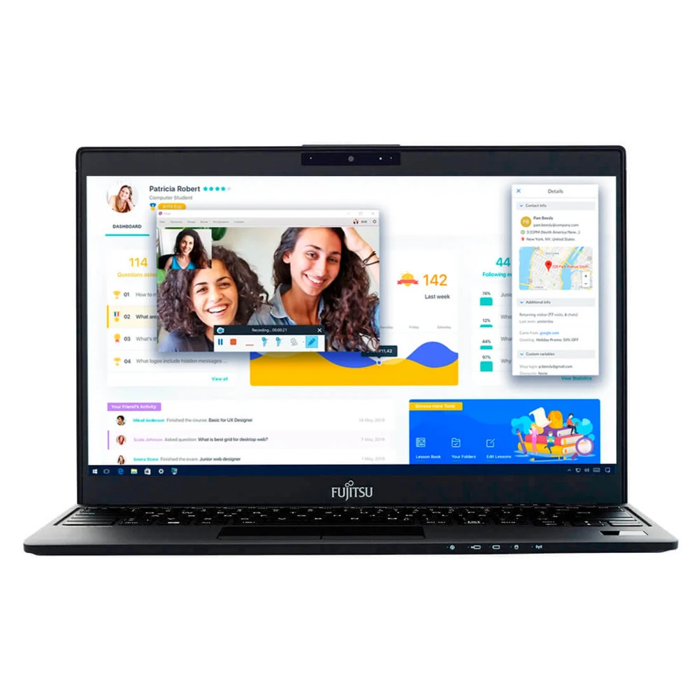 Ноутбук Fujitsu LifeBook U939 LKN:U9390M0018RU 13.3 ", FHD 1920x1080 (16:9), Intel, Core i7, 16 Гб, 1 ТБ