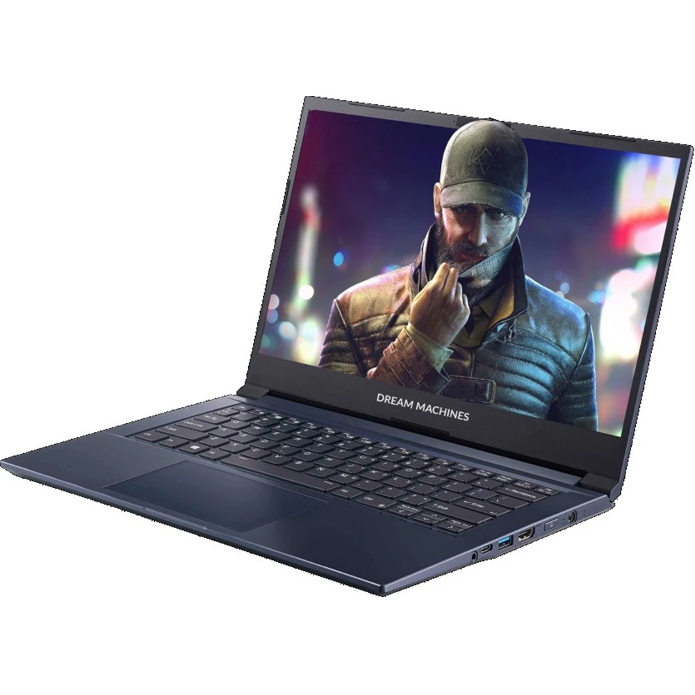 Ноутбук Dream Machines G1650Ti-14RU57 14 ", FHD 1920x1080 (16:9), Intel, Core i7, 16 Гб, 1 ТБ, nVidia GeForce GTX 1650 Ti