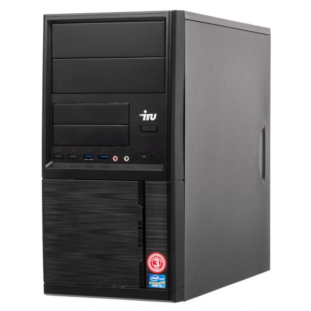 Персональный компьютер iRU Office 312 MT 1468911 Pentium, G6400, 4.0, 8 Гб, DDR4-2400, Windows 10 Pro