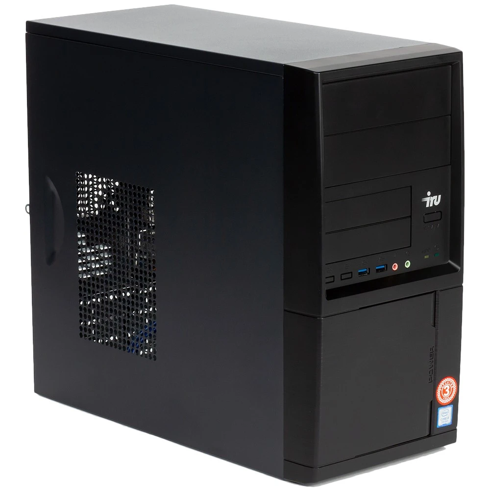 Персональный компьютер iRU Office 313 MT 1481957 Core i3, 10100, 3.6, 16 Гб, DDR4-2400