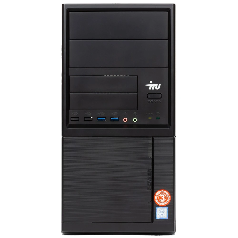 Персональный компьютер iRU Office 313 MT 1481957 Core i3, 10100, 3.6, 16 Гб, DDR4-2400
