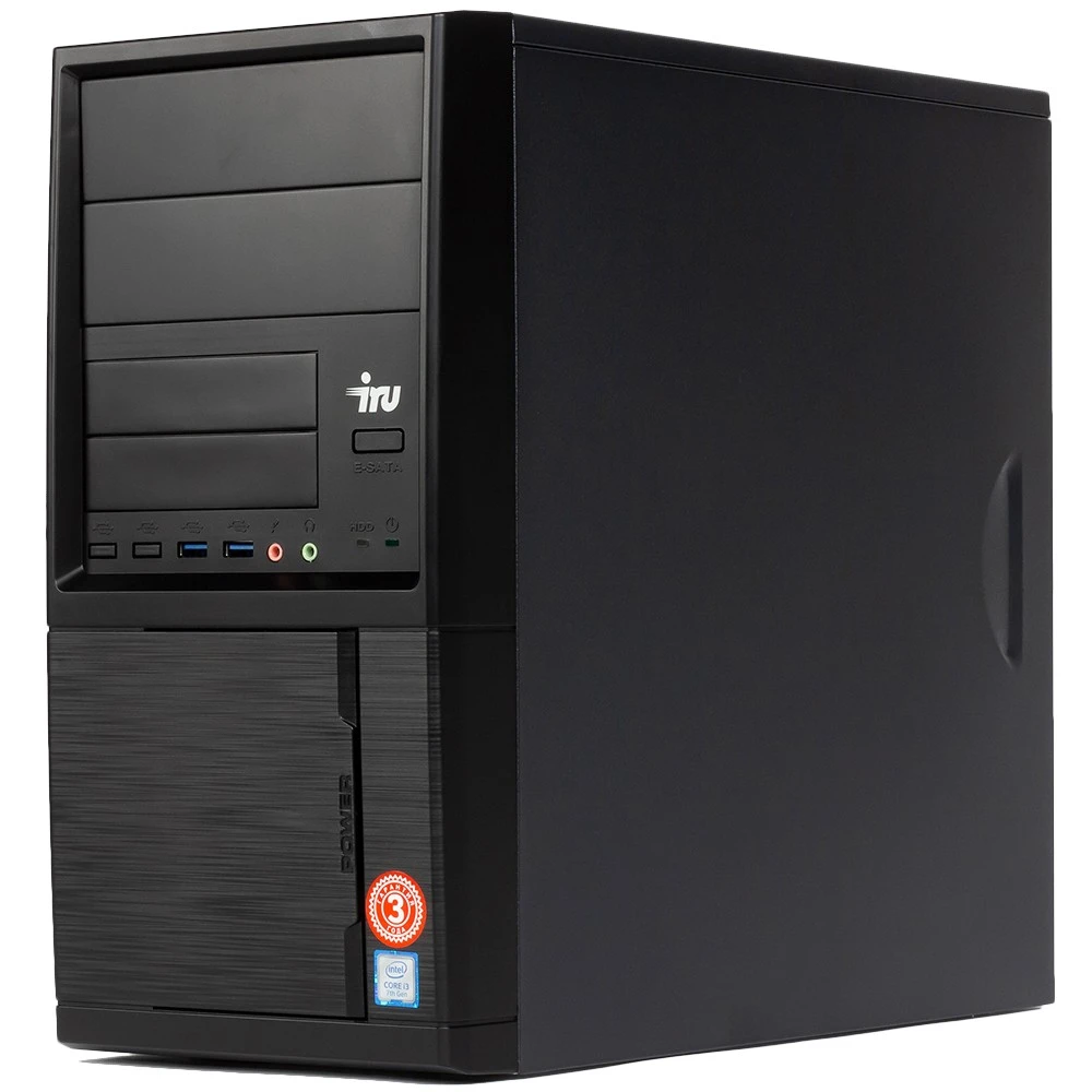 Персональный компьютер iRU Office 313 MT 1481957 Core i3, 10100, 3.6, 16 Гб, DDR4-2400