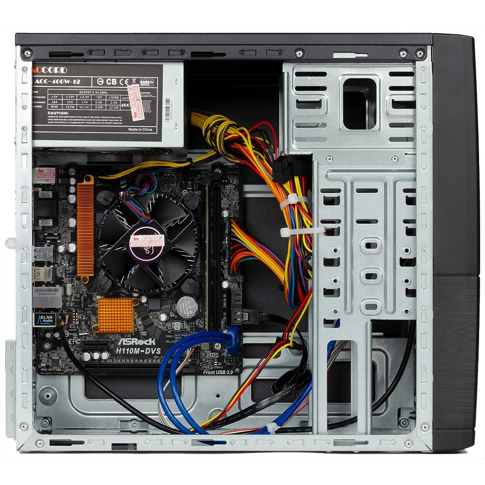 Персональный компьютер iRU Office 313 MT 1481957 Core i3, 10100, 3.6, 16 Гб, DDR4-2400