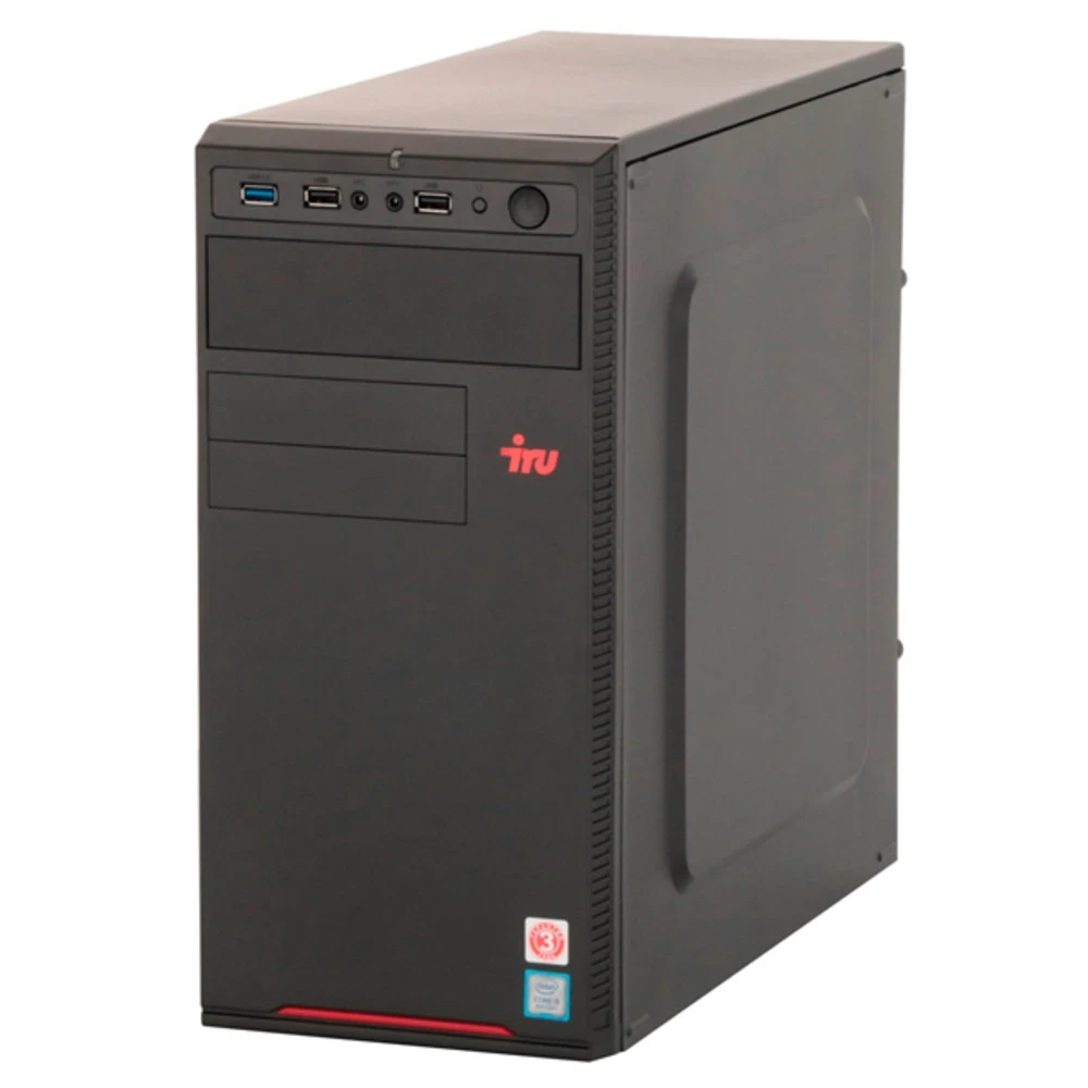 Персональный компьютер iRU Office 225 MT 1495543 Ryzen 5, 3400G, 3.7, 16 Гб, DDR4-2400, Windows 10 Pro