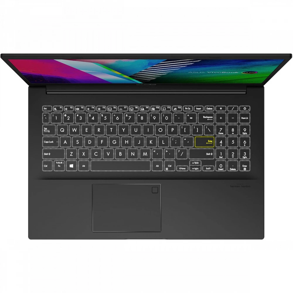 Ноутбук Asus VivoBook 15 OLED K513EA-BQ512TS 90NB0SJ1-M00FB0 15.6 ", FHD 1920x1080 (16:9), Intel, Core i5, 8 Гб, 512 ГБ, nVidia GeForce MX330, Windows 10 Home