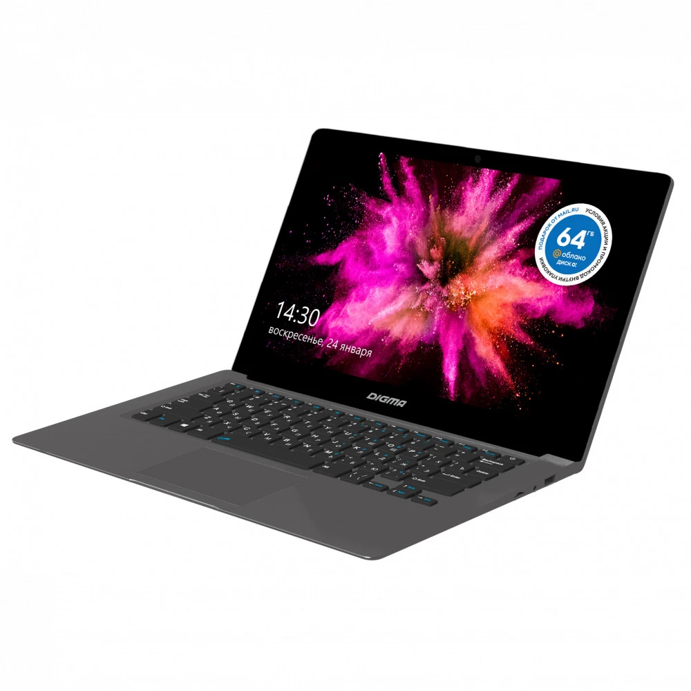 Ноутбук Digma EVE 14 C420 ET4066EW 13.9 ", FHD 1920x1080 (16:9), Intel, Celeron, 4 Гб, 128 ГБ, Intel UHD Graphics, Windows 10 Home
