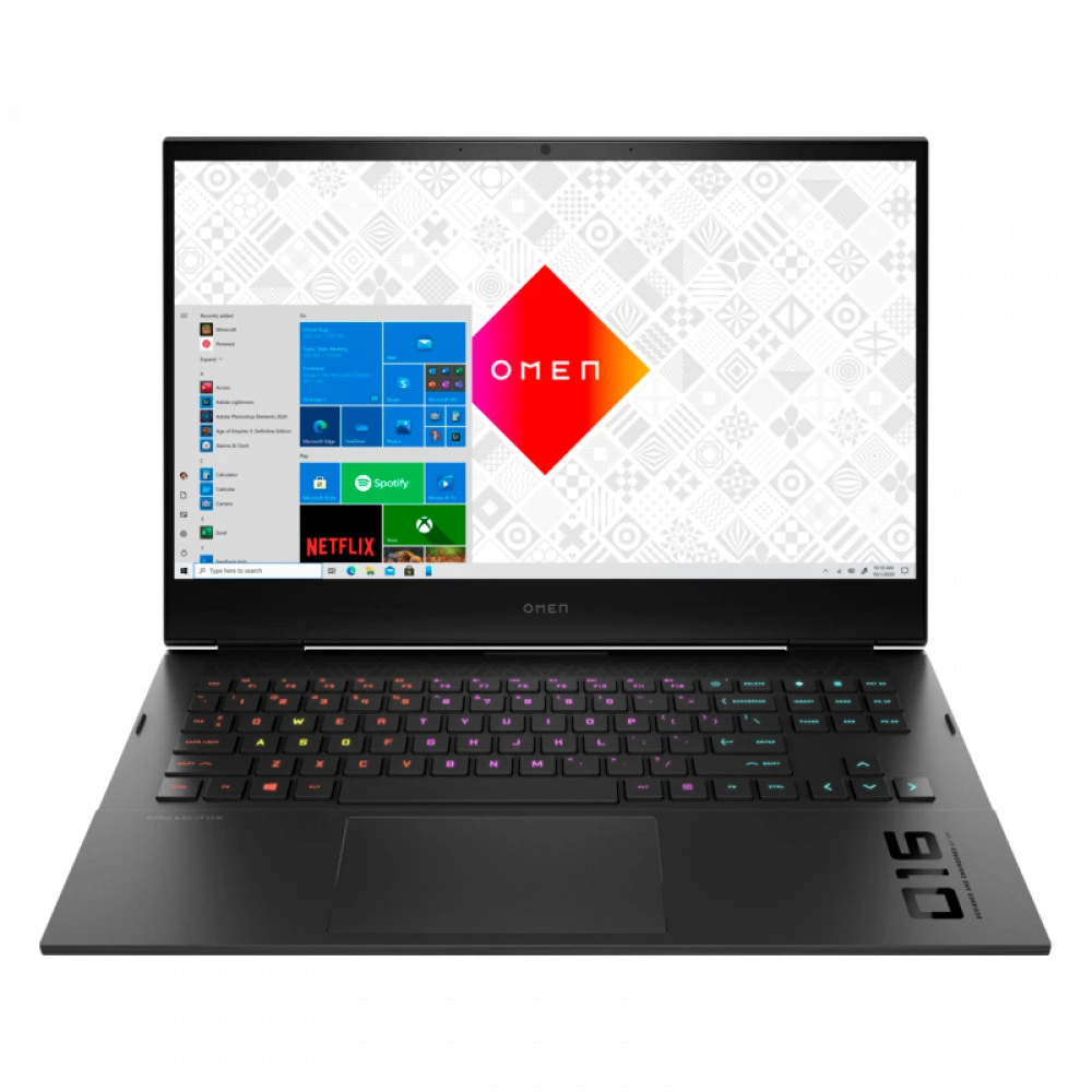 Ноутбук HP Omen 16-c0043ur 4E1R8EA 16.1 ", FHD 1920x1080 (16:9), AMD, Ryzen 7, 16 Гб, 1 ТБ, nVidia GeForce RTX 3070, Windows 10 Home