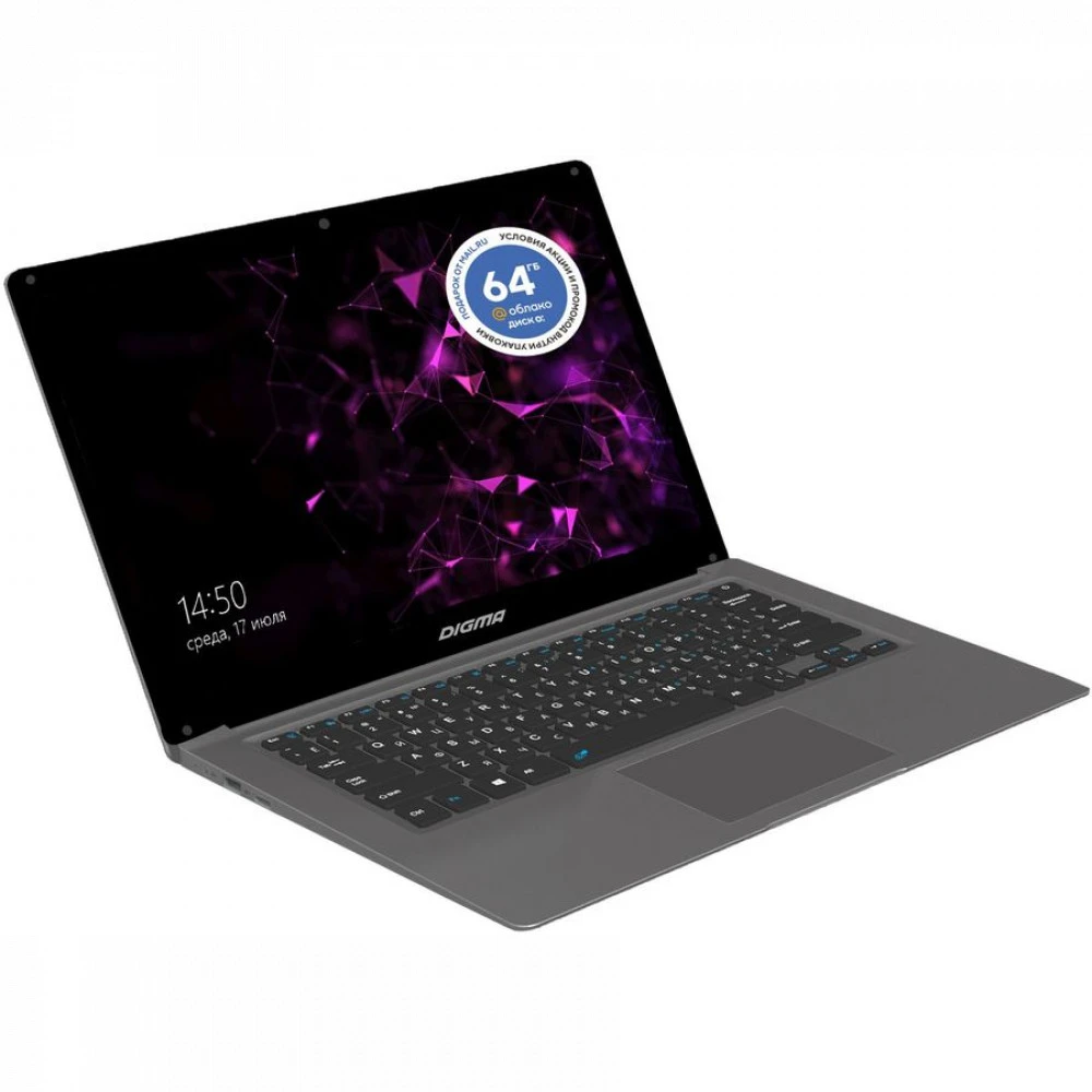 Ноутбук Digma EVE 14 C414 ES4060EW 14.1 ", FHD 1920x1080 (16:9), Intel, Celeron, 4 Гб, Intel UHD Graphics, Windows 10 Home