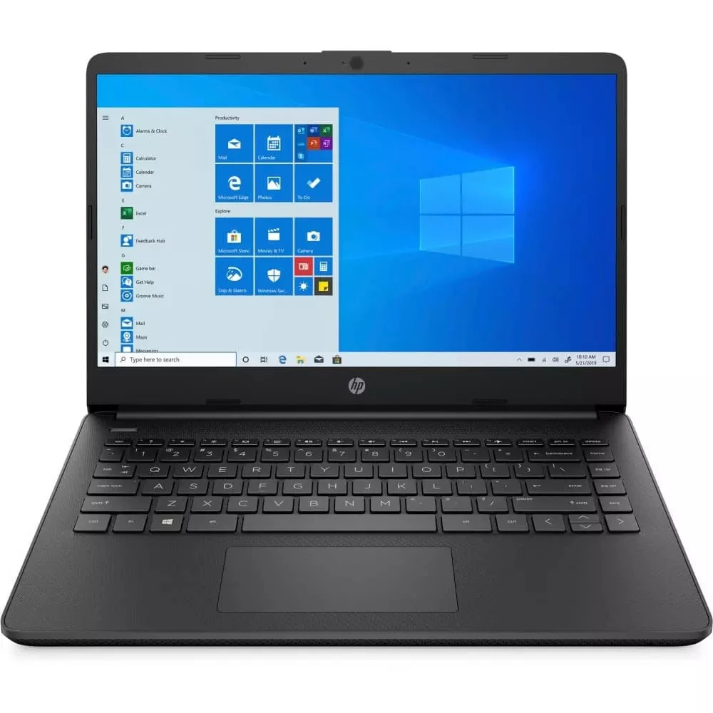 Ноутбук HP 14s-fq0059ur 64S60EA 14 ", HD 1366x768 (16:9), AMD, AMD, 4 Гб, 256 ГБ, AMD Radeon Graphics, Windows 10 Home